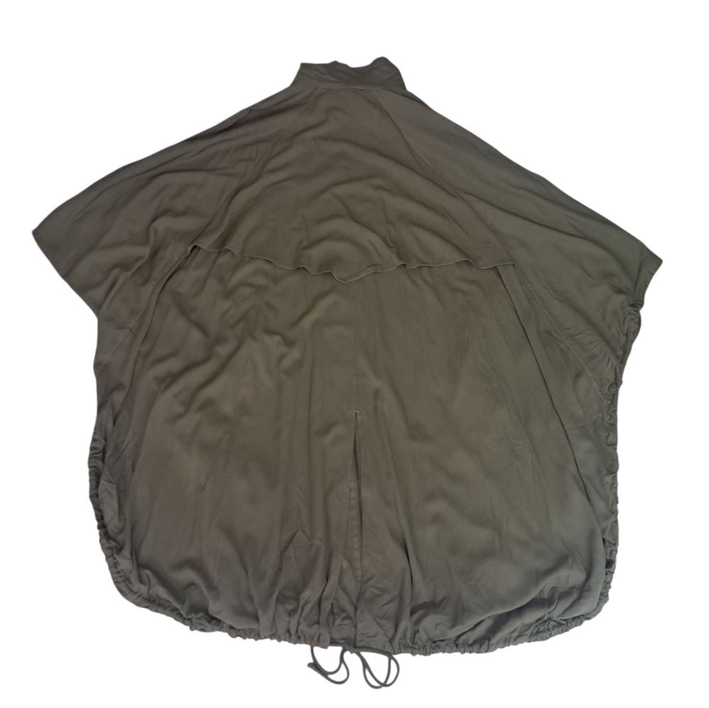 NWT Pilcro Anthropologie Jacket Womens One Size Olive Green Utility Relaxed Boho - Picture 5 of 11